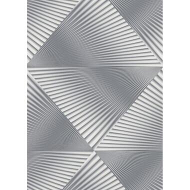 Erismann behang - 3D grafisch motief - grijs - 53 cm x 10.05 m - 662606 product