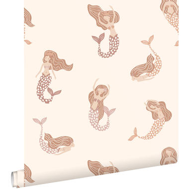 ESTAhome behang - zeemeerminnen - terracotta roze - 50 x 900 cm - 131499 product