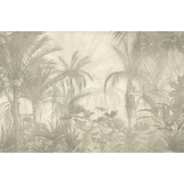 Sanders & Sanders fotobehang - jungle-motief - grijs en beige - 424 x 280 cm product