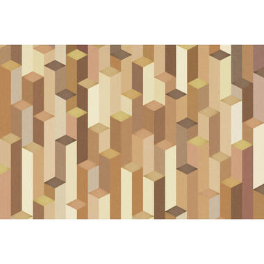 Sanders & Sanders fotobehang - 3D-motief - bruin - 424 x 280 cm - 640993 product