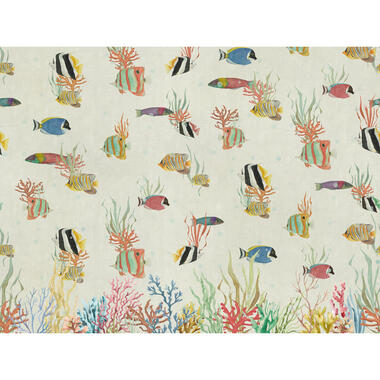 Sanders & Sanders fotobehang - vissen - meerkleurig - 371 x 280 cm - 640827 product