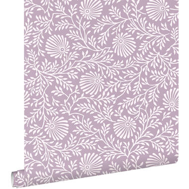ESTAhome behang - vintage bloemen - lila paars - 50 x 900 cm - 131515 product