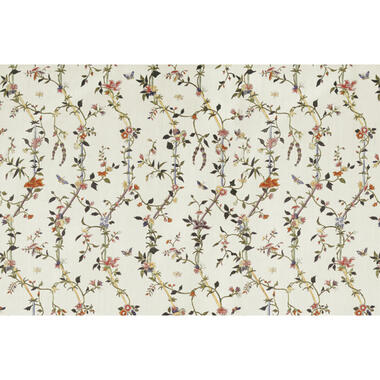 Sanders & Sanders fotobehang - bloemen - wit en groen - 424 x 280 cm - 640941 product
