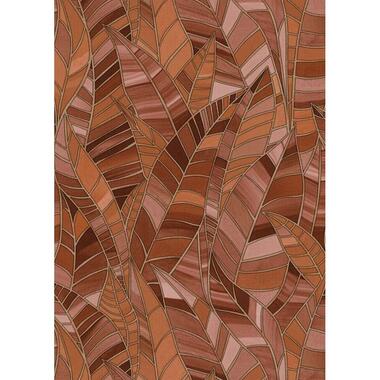 Erismann behang - tropische bladeren - terracotta - 53 cm x 10.05 m - 662365 product