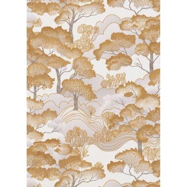 Erismann behang - bomen - goud - 53 cm x 10.05 m - 662376 product