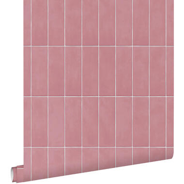 ESTAhome behang - tegelmotief - roze - 50 x 900 cm - 131535 product