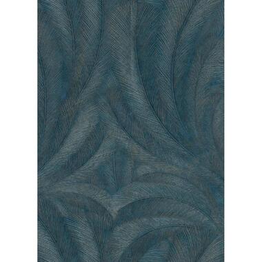 Erismann behang - bladeren - blauw - 53 cm x 10.05 m - 662412 product
