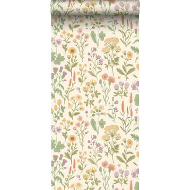 Sanders & Sanders behang - veldbloemen - geel en groen - 50 x 900 cm - 935378 product