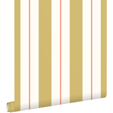 ESTAhome behang - strepen - okergeel en oranje - 50 x 900 cm - 131475 product