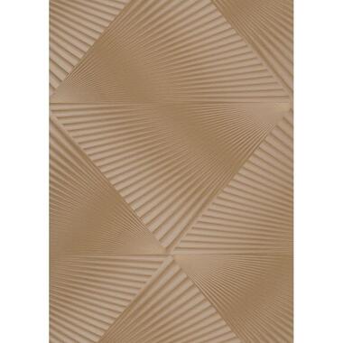 Erismann behang - 3D grafisch motief - bruin - 53 cm x 10.05 m - 662608 product