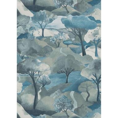 Erismann behang - bomen - blauw - 53 cm x 10.05 m - 662446 product