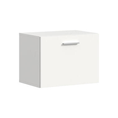 Hioshop Vaga schoenenkast wandgemonteerd 52x39cm 1 klepdeur wit product