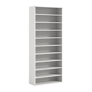 Hioshop ProjektX schoenenkast 10 vakken wit hoogglans product