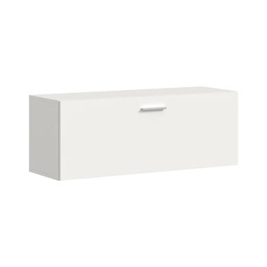 Hioshop Vaga schoenenkast wandgemonteerd 104x39cm 1 klepdeur wit product
