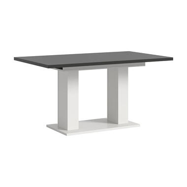 Hioshop Motion eetkamertafel dubbele zuilpoot 90x150/190cm incl 1 verlengblad product