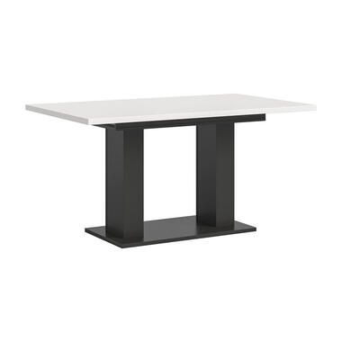 Hioshop Motion eetkamertafel dubbele zuilpoot 90x150/190cm incl 1 verlengblad product