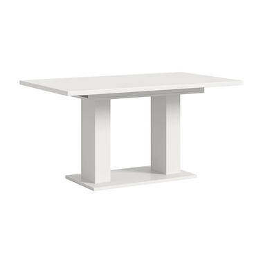 Hioshop Motion eetkamertafel dubbele zuilpoot 90x150/190cm incl 1 verlengblad product