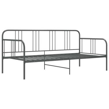 vidaXL - Bed - Grijs - Metaal - 90 x 200 cm product