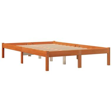 vidaXL - Bedframe - Bruin - Grenenhout - 140 x 200 cm - Zonder matras product