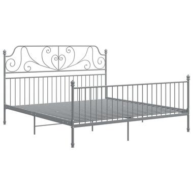 vidaXL - Bedframe - Grijs - Metaal - 180 x 200 cm product