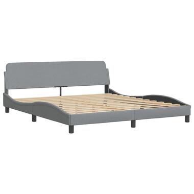 vidaXL - Bedframe - Lichtgrijs - Stof - 180 x 200 cm product