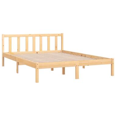 vidaXL - Tweepersoonsbedden - Bruin - Grenenhout - 140 x 200 cm product