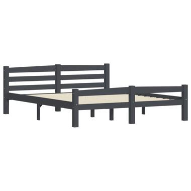 vidaXL - Bedframe - Donkergrijs - Grenenhout - 160 x 200 cm product