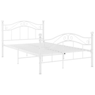 vidaXL - Bedframe - Wit - Metaal - 120 x 200 cm product