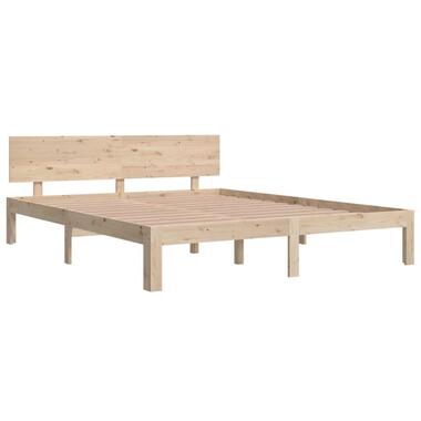 vidaXL - Bedframe - Bruin - Grenenhout - 160 x 200 cm product