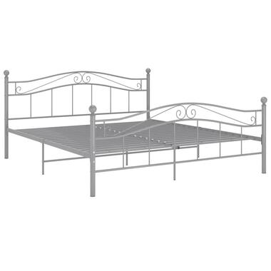 vidaXL - Bedframe - Grijs - Metaal - 200 x 200 cm product