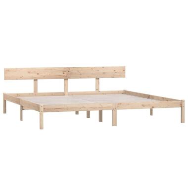 vidaXL - Bedframe - Bruin - Grenenhout - 180 x 200 cm product