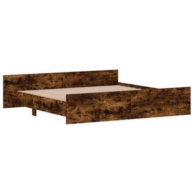 vidaXL - Bedframe met hoofd- en voeteneinde - Bruin - 180 x 200 cm product