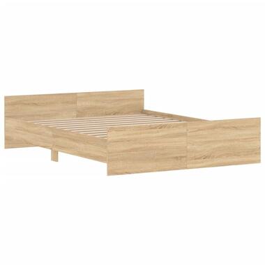 vidaXL - Bedframe met hoofd- en voeteneinde - Bruin - 160 x 200 cm product