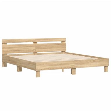 vidaXL - Bedframe - Sonoma eikenkleurig - Hout - 160 x 200 cm product