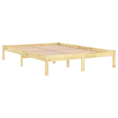 vidaXL - Tweepersoonsbedden - Bruin - Grenenhout - 120 x 200 cm product