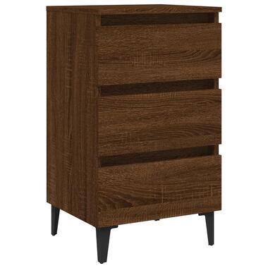 vidaXL - Nachtkastje - Bruin eikenkleur - Hout - 40 x 35 x 69 cm product