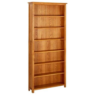 vidaXL - Boekenkast met 7 schappen - Bruin - Hout - 90 x 22.5 x 200 cm product
