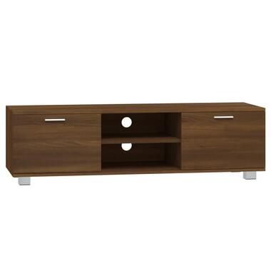 vidaXL - Tv-kast - Bruin - Bewerkt hout - 140 x 40.5 x 35 cm product