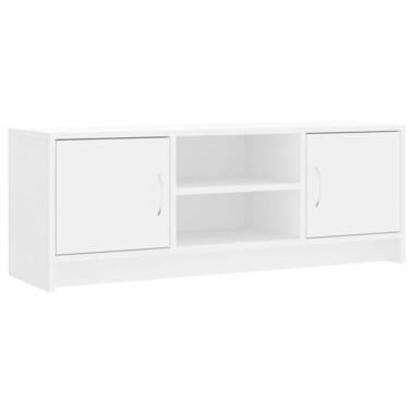 vidaXL - Tv-meubel - Wit - Bewerkt hout - 102 x 30 x 37.5 cm product