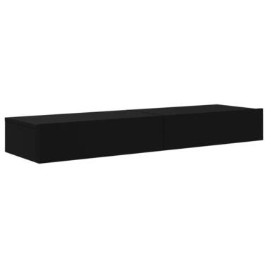 vidaXL - Tv-meubel - Zwart - Hout - 60 x 35 x 15.5 cm - 2 stuks product
