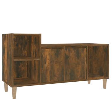 vidaXL - Tv-meubel - Eikenkleurig - Bewerkt hout - 100 x 35 x 55 cm product