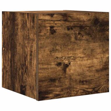 vidaXL - Tv-wandmeubel - Eikenkleurig - Bewerkt hout - 30.5 x 30 x 30 cm product