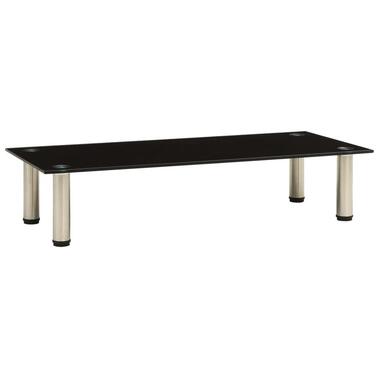 vidaXL - Tv-meubel - Zwart - Glas - 80 x 35 x 17 cm product