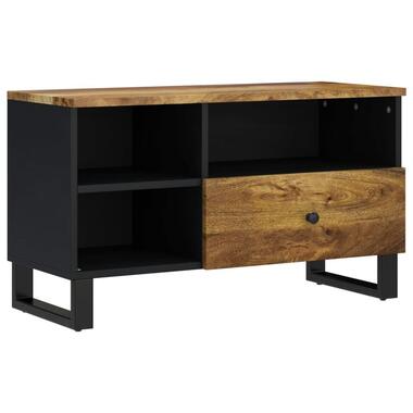 vidaXL - Tv-meubel - Bruin - Mangohout en bewerkt hout - 80 x 33 x 46 cm product