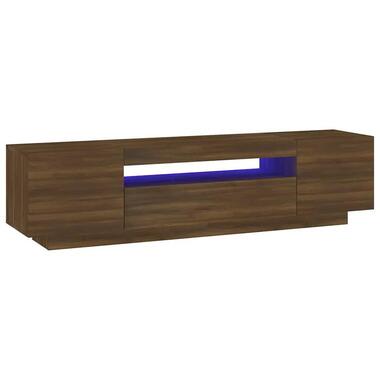 vidaXL - Tv-meubel - Bruin - Bewerkt hout product