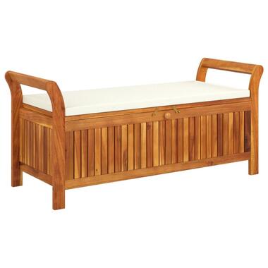 vidaXL - Tuinopbergbank - Bruin - Hout - 126 x 50 x 60 cm product