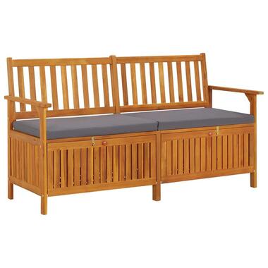 vidaXL - Bank - Grijs - Hout - 148 x 62 x 84 cm product