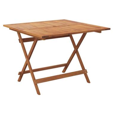 vidaXL - Tuintafel inklapbaar - Bruin - Acaciahout - 90 x 90 x 75 cm product