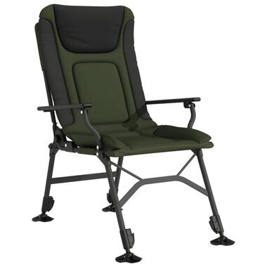 vidaXL - Loungestoel met armleuning - Groen - Staal product