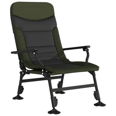 vidaXL - Loungestoel met armleuning - Groen - Staal product